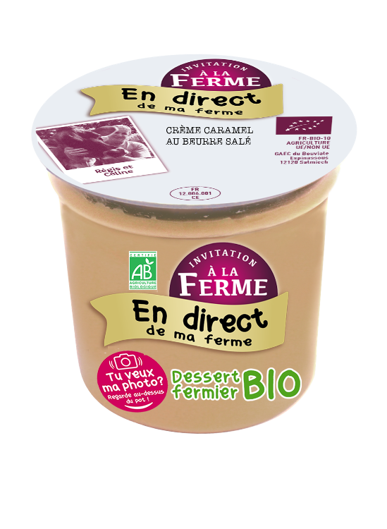 Crème dessert caramel beurre salé bio - 100g