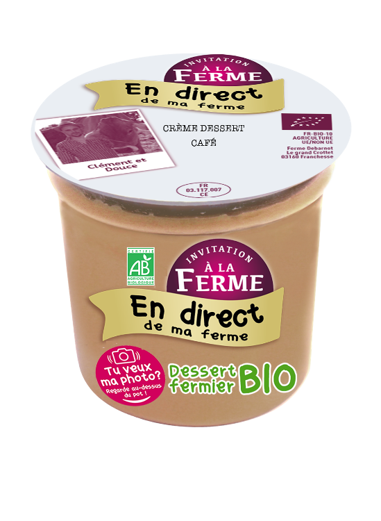 Crème dessert café bio - 100g