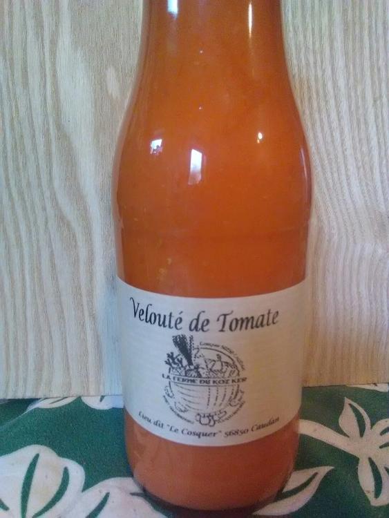 velouté de tomates,la bouteille de 50cl