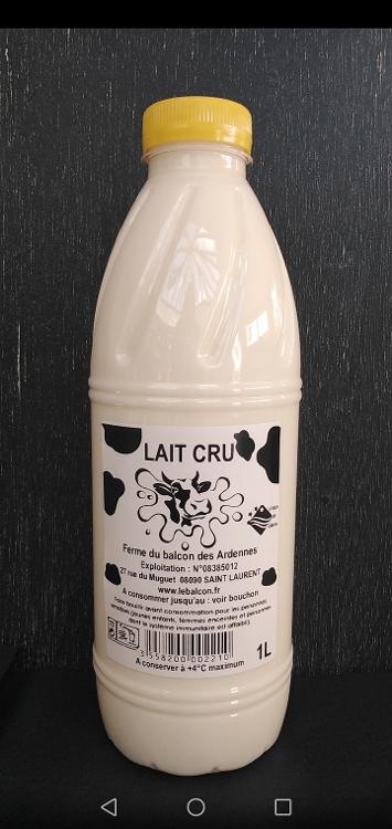 1 litre de lait cru (LYCEE AGRICOLE)