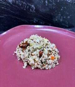 Salade quinoa boulgour aux légumes et amandes