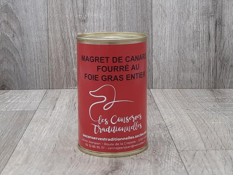 Magret de canard fourré au foie gras entier