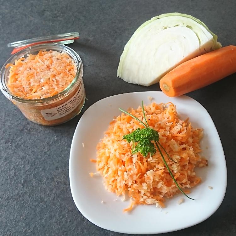 Chou blanc et carottes au cumin