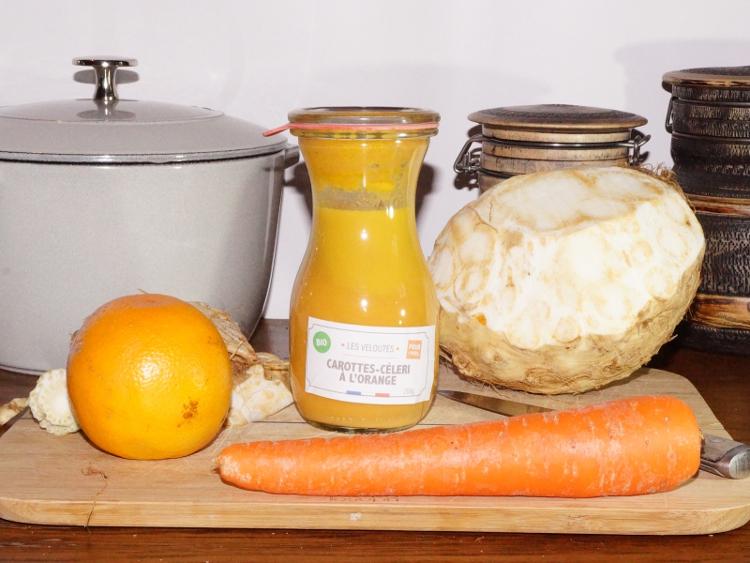 Velouté de carottes et de céleri à l'orange