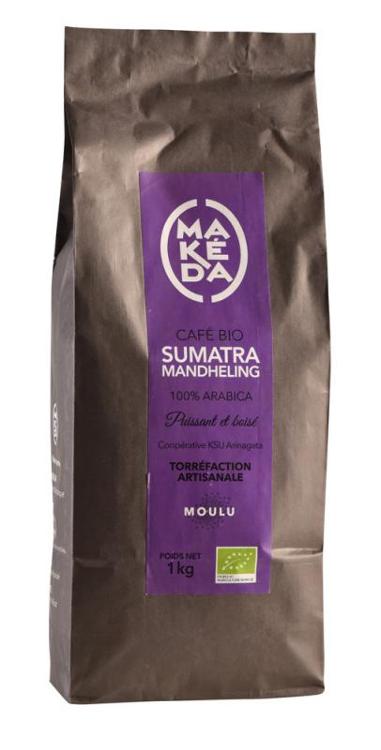 Café moulu Sumatra Mandheling - Bio - SUMMAK1KM