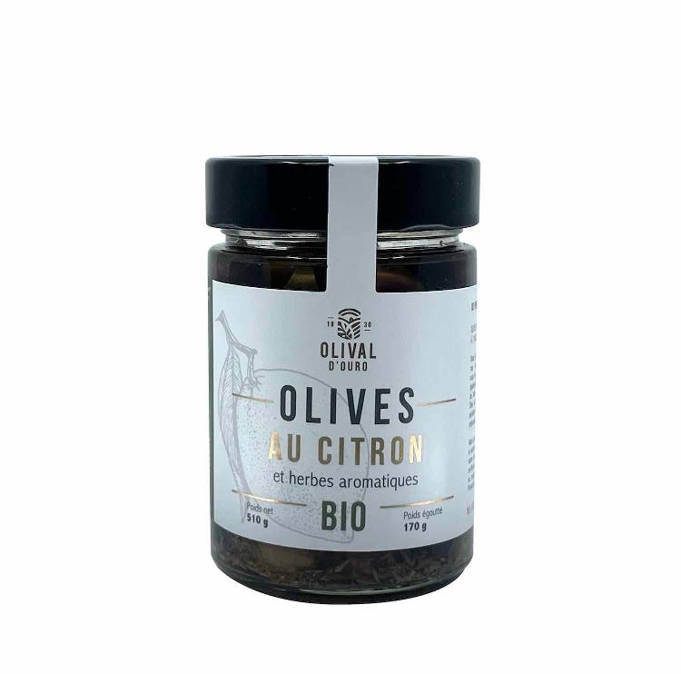 Olives à l'huile d'olive et au citron