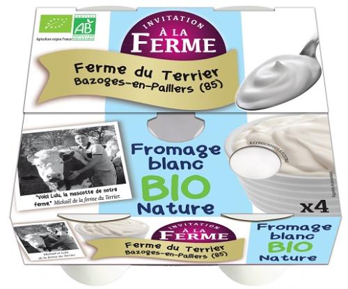 Fromage blanc Bio Abricot Fraise Framboise Myrtille 1x100g