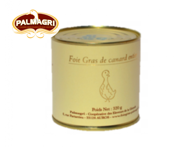 Foie gras de canard entier  pour 5-6 personnes boîte
