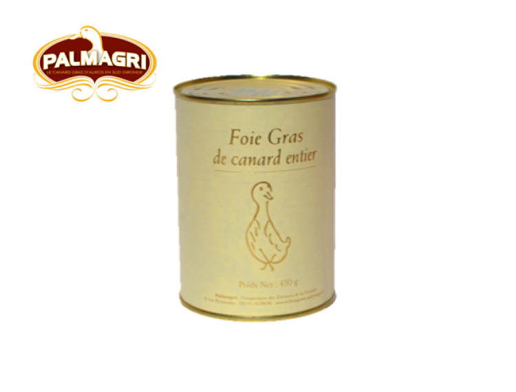 Foie gras de canard entier  pour 6-8 personnes  boîte
