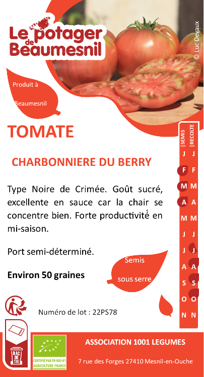 Tomate charbonniere du Berry