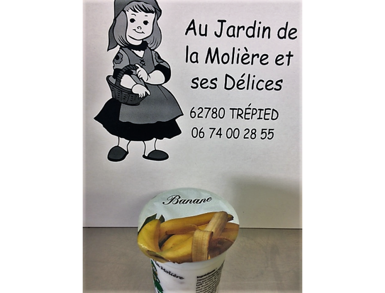 Yaourt banane du jardin de la Molière-SARL Les Jardins de la Molière- retiré