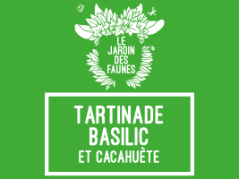 Tartinade basilic-cacahuète