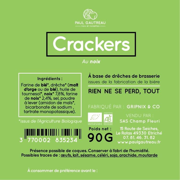 CRACKERS AUX NOIX 100 gr