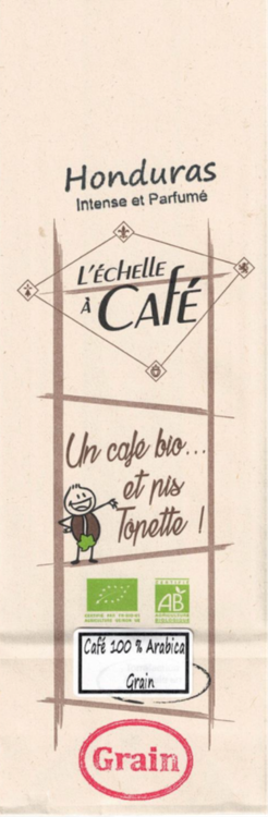 Café Tôpette Bio Honduras - EN GRAIN - 100 % Arabica