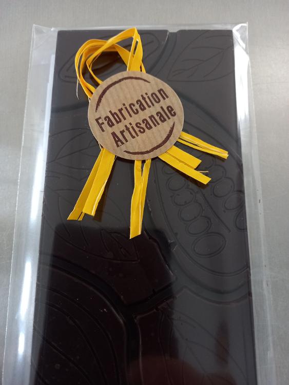 Tablette chocolat noir 72% feuilleté - LOT DE 3 TABLETTES - PRECOMMANDE POUR LIVRAISON le 5 Octobre 2023