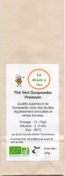 La Boule à Thé vert Gunpowder Premium 100 g