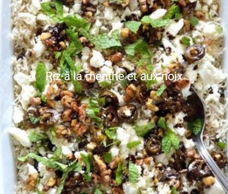 Plat complet : boulettes végétariennes et riz menthe noix - portion 1 pers-Feel Food- retiré