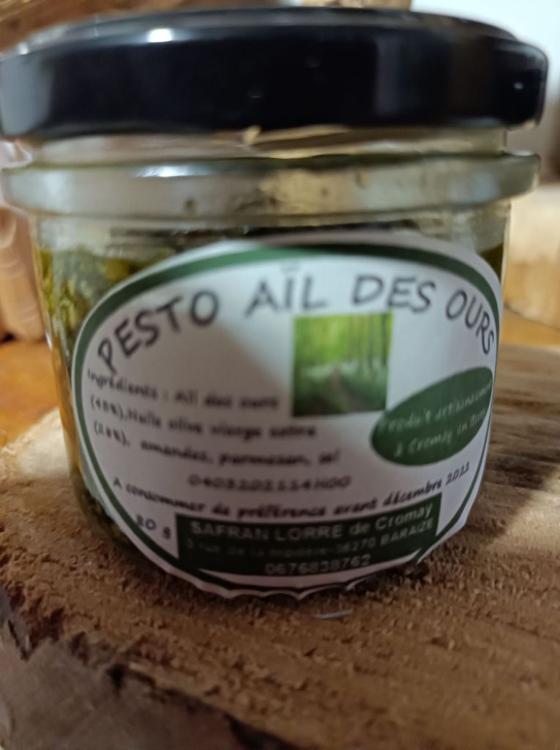 Pesto à l'ail des ours 80g SAFRAN LORRE DE CROMAY-SAFRAN LORRE DE CROMAY- retiré