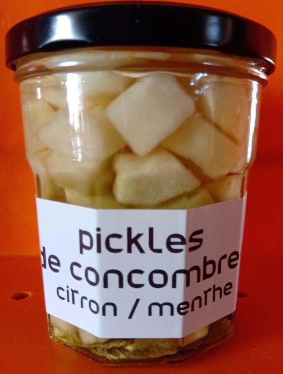 Pickles concombres citron/menthe - LES BOCAUX DE CARO
