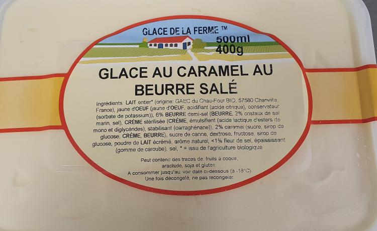 Crème glacée caramel beurre salé 500ml