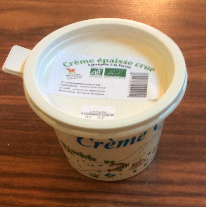 Crème Crue épaisse bio 250 ml