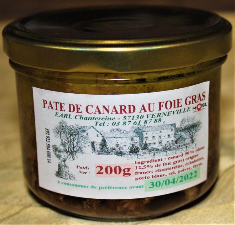 Pâté de canard au foie gras