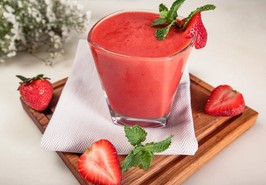 Smoothie fraises menthe