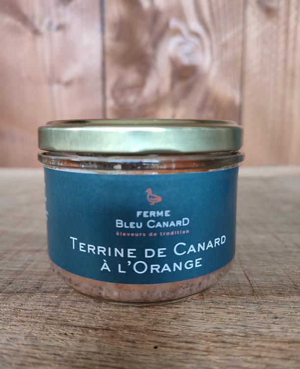 Terrine de canard à l'orange 190 g - Ferme Bleu Canard