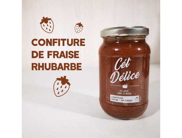 Confiture Fraise/rhubarbe 325g