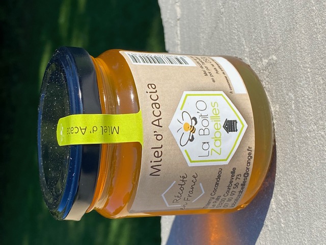 Miel d'acacia en pot de verre 250g