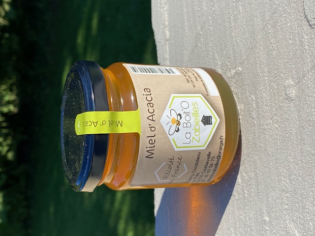 Miel d'acacia en pot de verre 500g