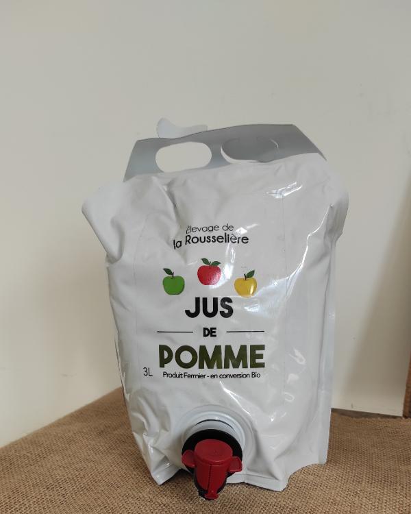 Jus de Pommes - 3 litres Bag In Box (BIB) - en conversion BIO