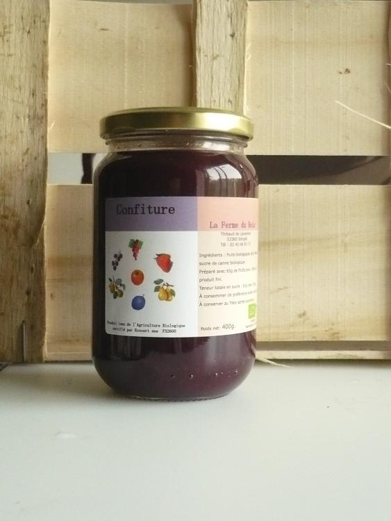 Confiture bio coing-mûre