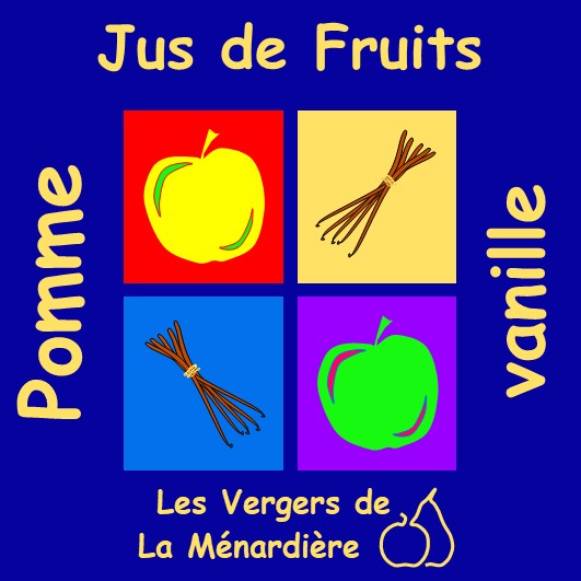 Jus de fruits Pomme Vanille - VERGERS DE LA MENARDIERE