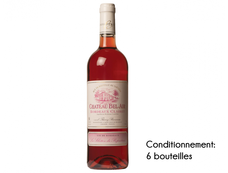 Château Bel-Air Bordeaux Clairet 2022 (caisse de 6 bouteilles)