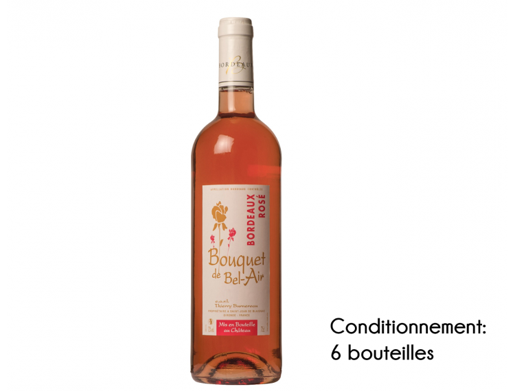 "Bouquet de Bel-Air" Bordeaux Rosé 2022 (caisse de 6 bouteilles)