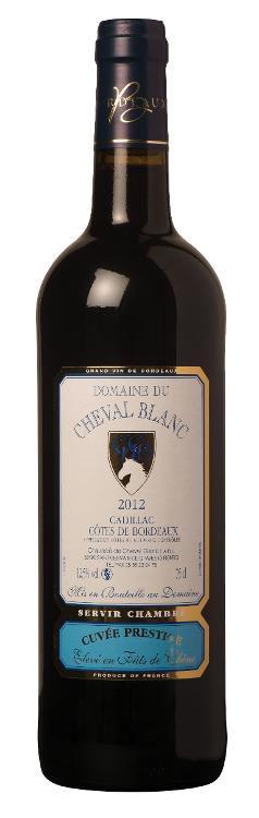 Domaine du Cheval Blanc - "Cuvée Prestige"  2013 - Cadillac Côtes de Bordeaux - Rouge (1 bouteille de 0.75L)