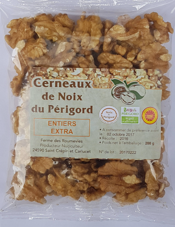 Cerneaux de noix du Périgord entiers extra (200g)