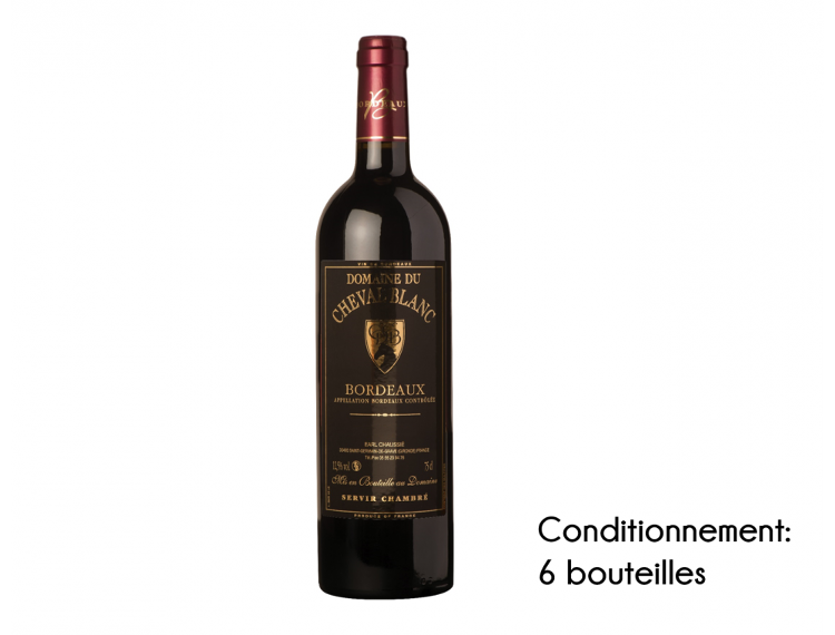 Domaine du Cheval Blanc 2020 - Bordeaux - Rouge (caisse de 6 bouteilles de vin 0.75L)