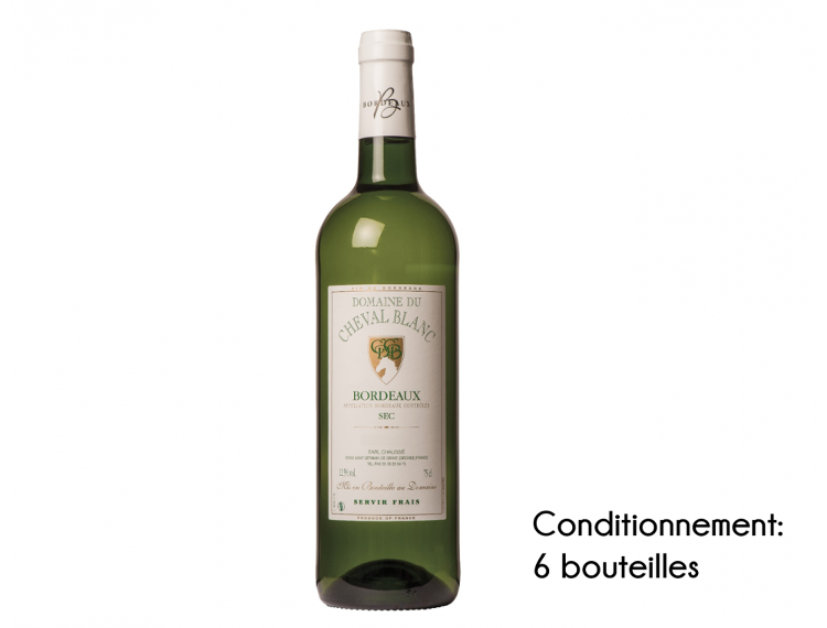 Domaine du Cheval Blanc - Bordeaux - 2022 - Blanc sec (caisse de 6 bouteilles de 0.75L)