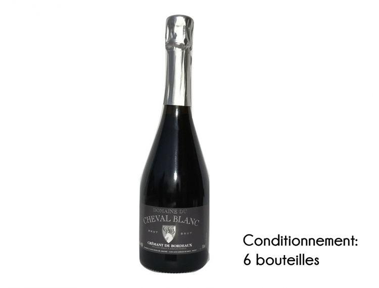 Domaine du Cheval Blanc - Crémant de Bordeaux Brut (caisse de 6 bouteilles)