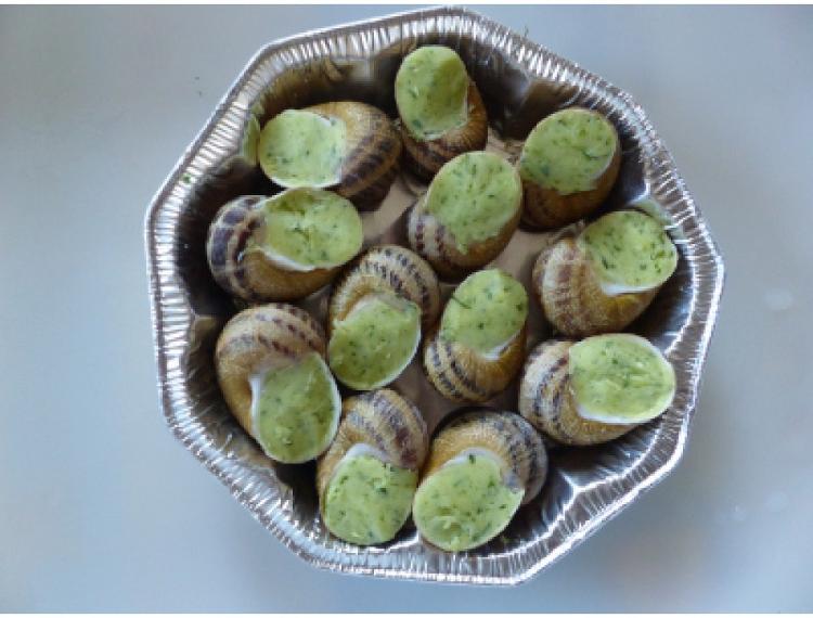 Escargots Gros-Gris à la Bourguignonne en coquille (la douzaine)