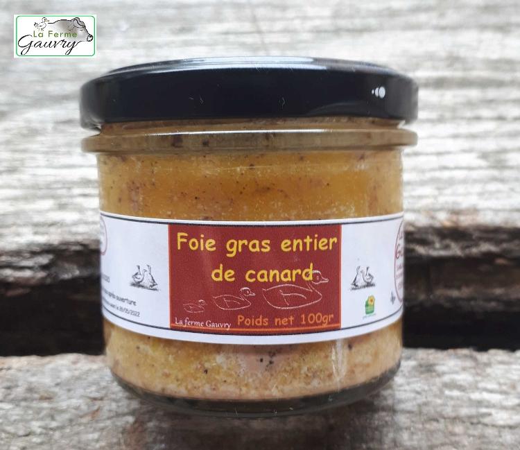 Foie gras entier (100 g) pour 2 personne