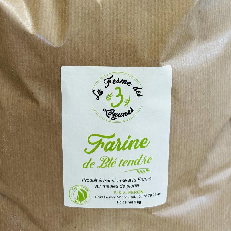Farine blé tendre semi-complète (5kg)