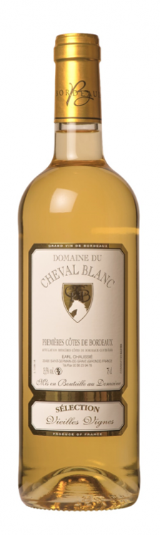 Domaine du Cheval Blanc - "Sélection Vieilles Vignes" 2020 - Premières Côtes de Bordeaux Blanc (1 bouteille de 0.75L)