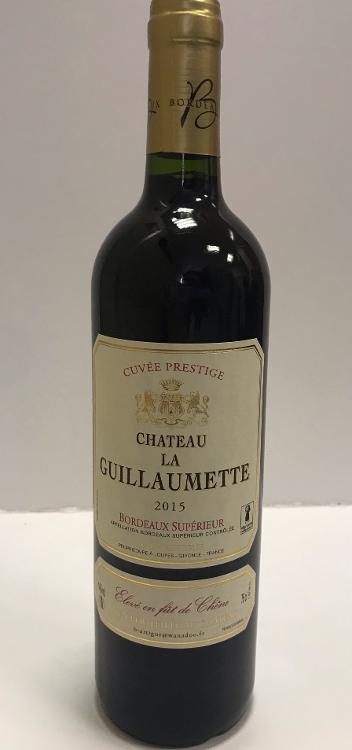 Château La Guillaumette Bordeaux Supérieur "Prestige" 2015 - Rouge-GFA VIGNOBLES BERNARD ARTIGUE- retiré