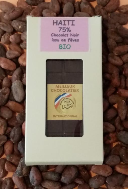 Plaque chocolat Noir 75% Haiti