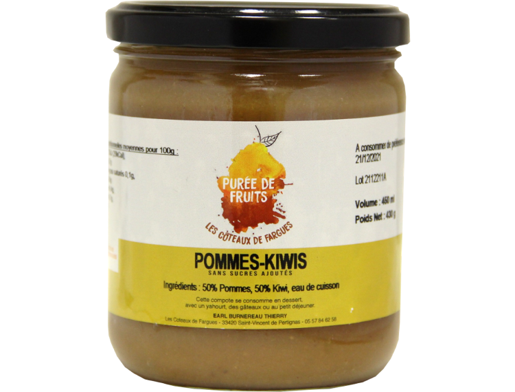 Purée de fruits Pommes-Kiwis (430g)