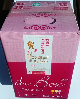 "Bouquet de BEL-AIR" - Fontaine à vin 5L "AOC BX Rosé" 2020