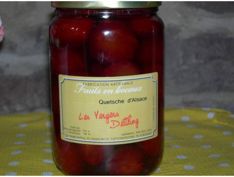 fruits en bocaux "Quetsche d'Alsace" 750 ml